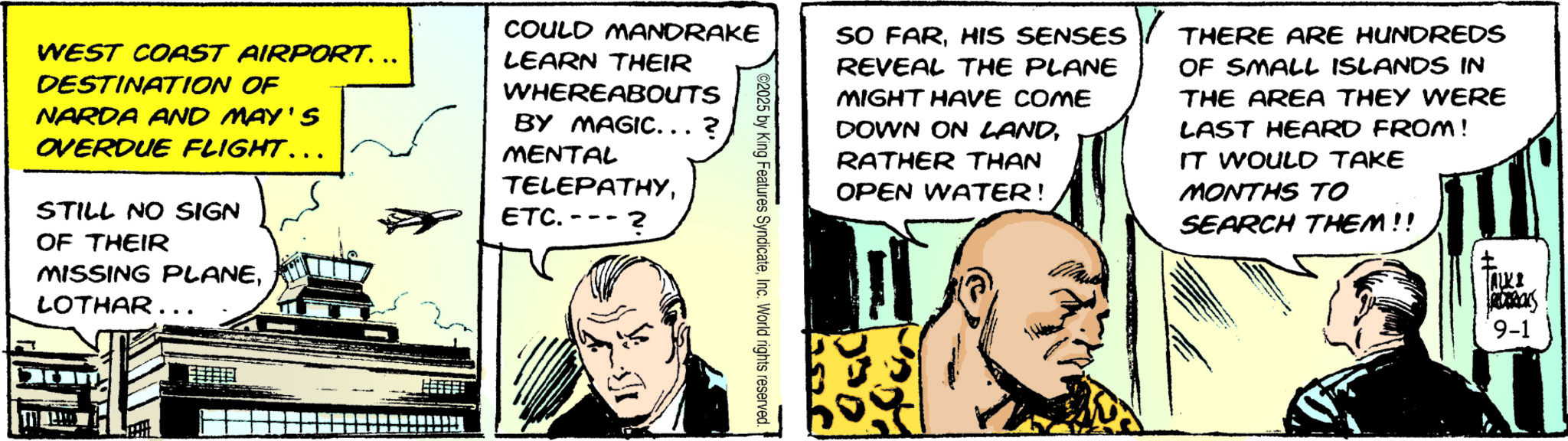 Mandrake Daily - 01 Sep 2025 (Mon)